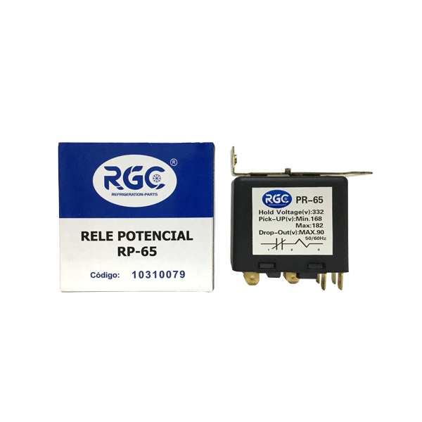 Relay potencial 65 3/4 - 2.5 HP 220V RGC
