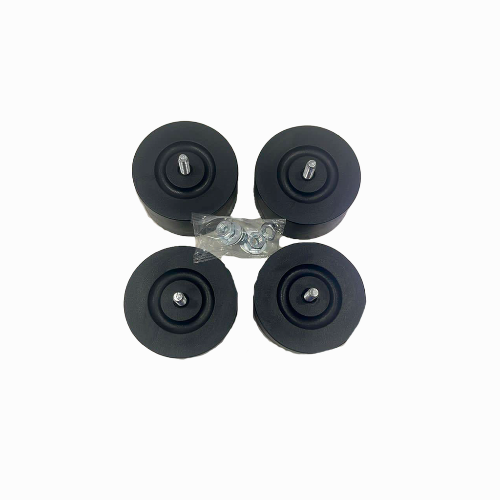 Kit de 4 gomas base redonda antivibracion para A/A RGC