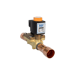 valvula solenoide 1-1/8 pulg ODF con bobina 220V 60Hz RGC