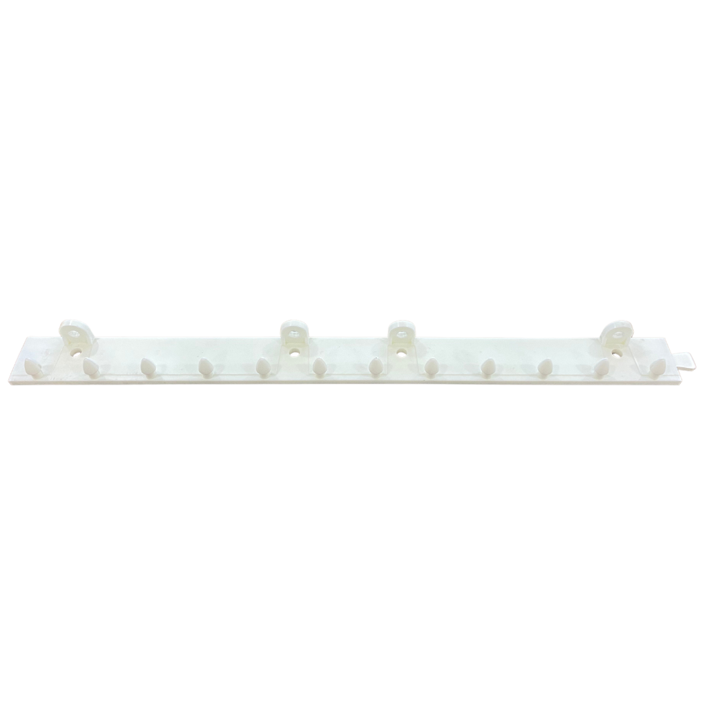 Base blanca plastica 60cm para montaje de cortina PVC RGC