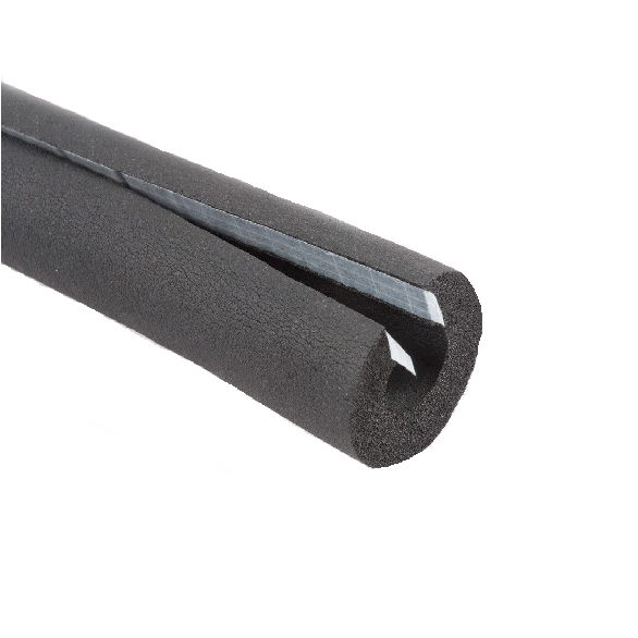 Tubo de goma abierto con pegamento 5/8 x 1/2" 63 x caja RGC