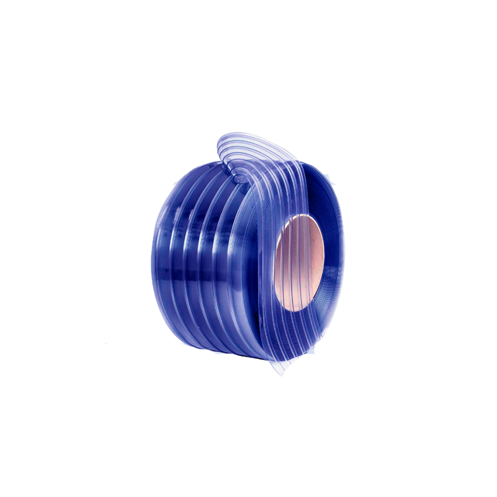 Cortina acanalada PvC para cava cuarto -30°+50°c rollo 90 mts 200mm 2mm RGC 