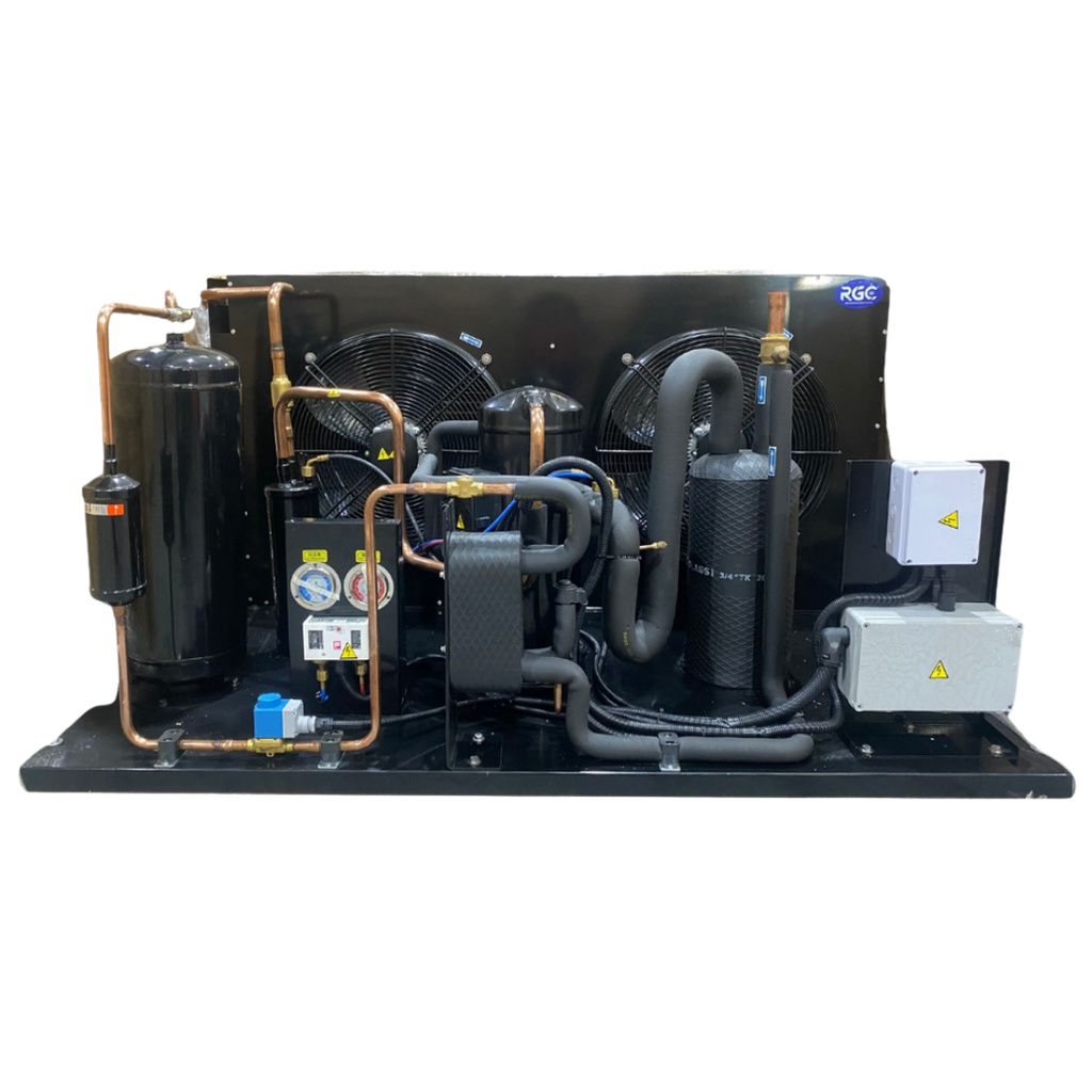 Unidad condensadora scroll XECOM 15 HP R-404A 220V PH3 LBP INN-ILXS15ZV2T inyección de vapor RGC