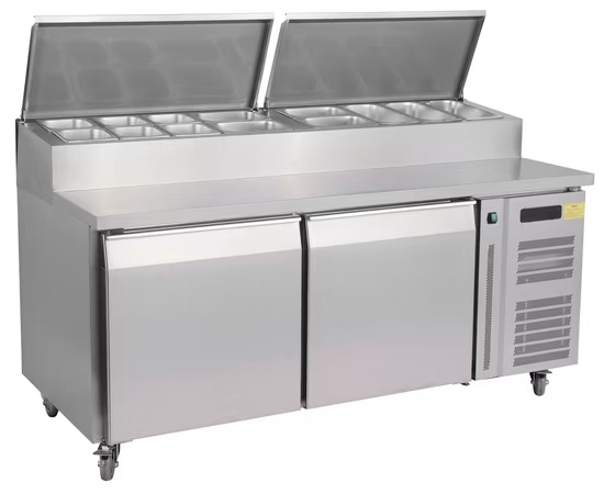 Mesa de pizza refrigerada 0 a 5℃ 110V 180cm RGC 