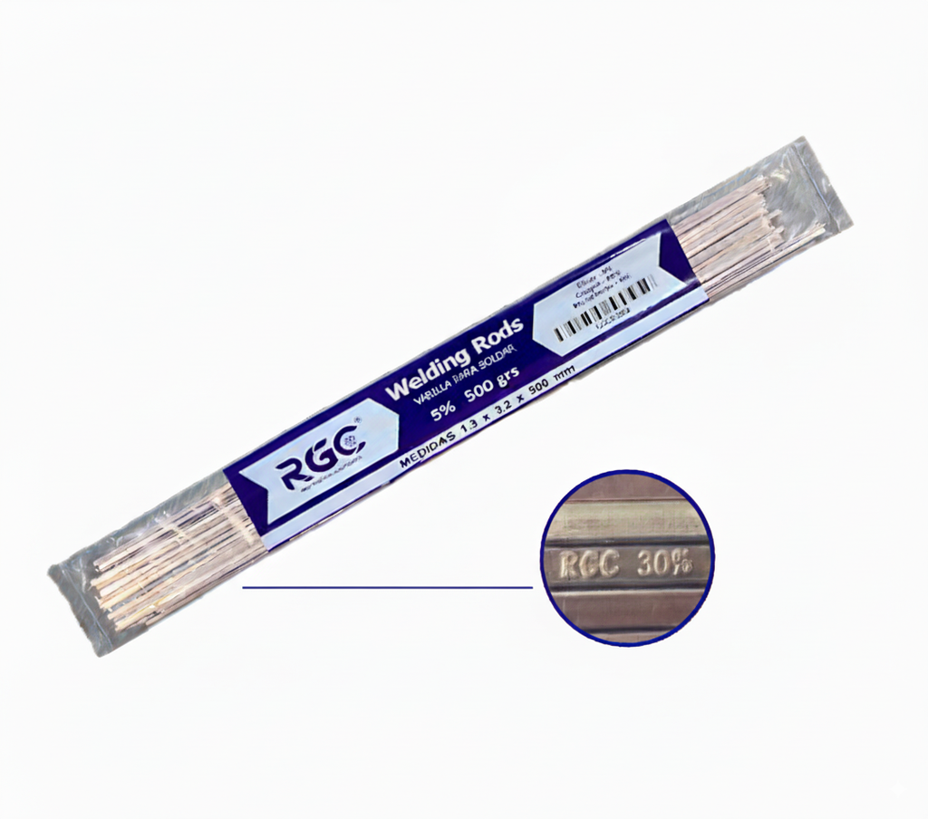 Soldadura de plata corta 30 % 500 grs 30und aprox RGC
