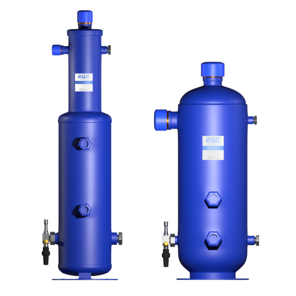 Componentes filtrantes y de seguridad / Separadores de aceite centrífugos con depósito SERIE FDWC
