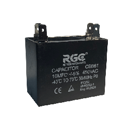 [10210025] Capacitor de marcha 1 mfd 450v a/a cbb61-2 rgc